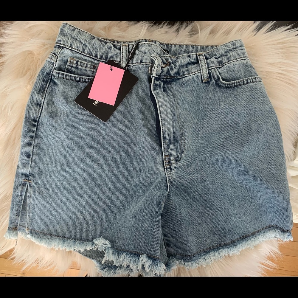 Jean Short with Side Slits